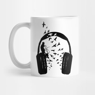 Headphone Cello Mug